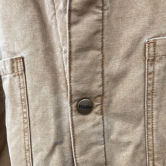 Vintage Walls Brown Duck Canvas Fleece Lined Jacket Red Plaid Insulated 3X Men’s - Picture 4 of 12